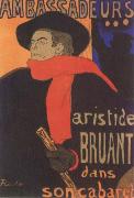 toulouse-lautrec, Aristide Bruant in his Cabaret